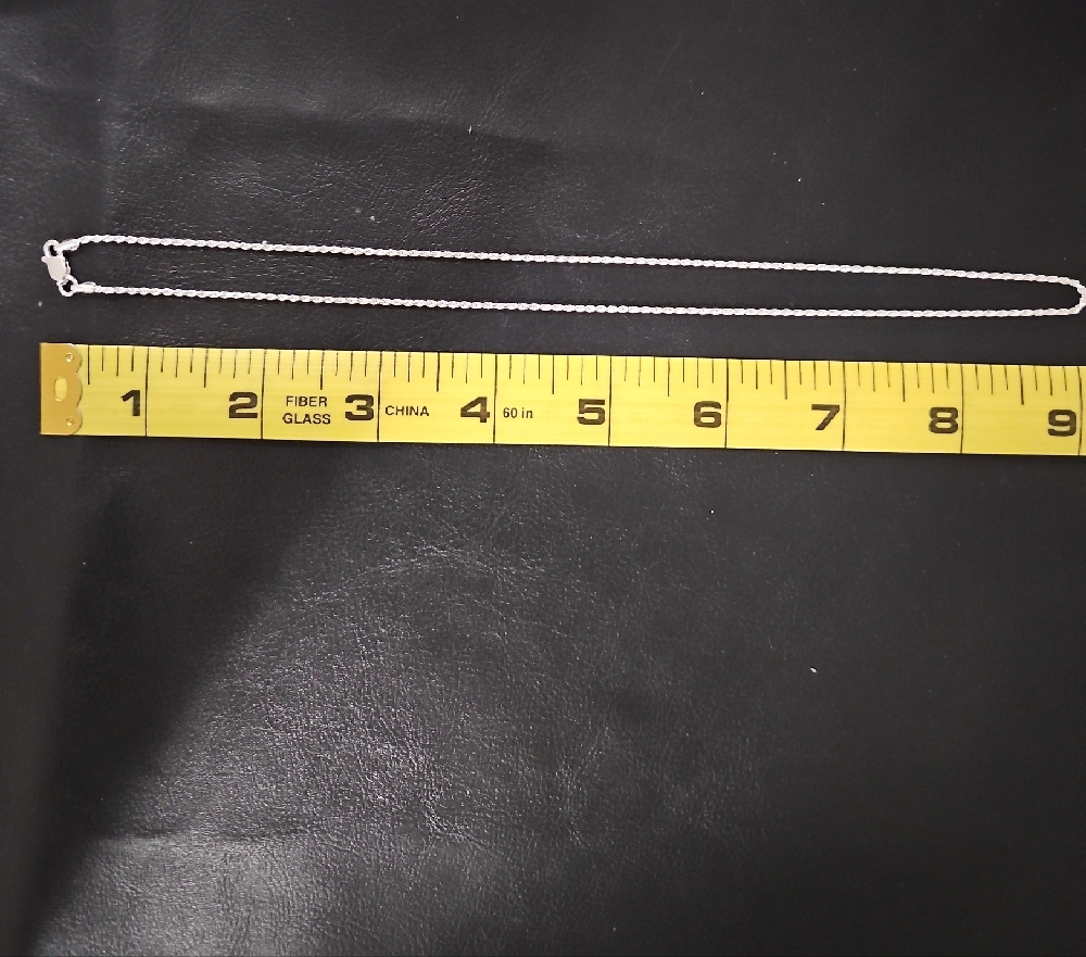 925 Solid Silver Rope Necklace - image 8